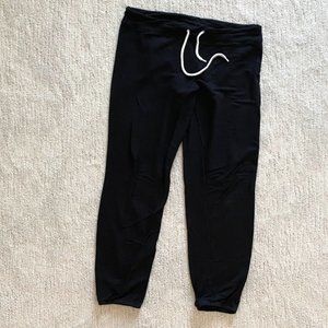 Monrow Supersoft Vintage sweatpants, Black, Size Large